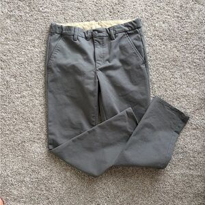 Gap kids husky 16 slim fit style khakis, gray